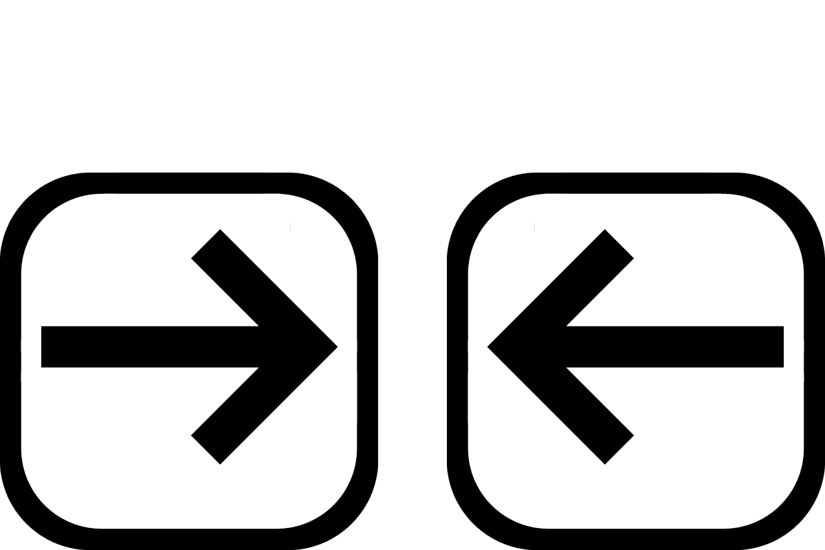 Arrow keys
